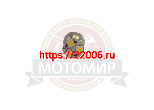 Лампа светодиодная (LED) 12V  T25  (ВА15S) 18SMD  P21W 1156 1-конт, белая фото 3