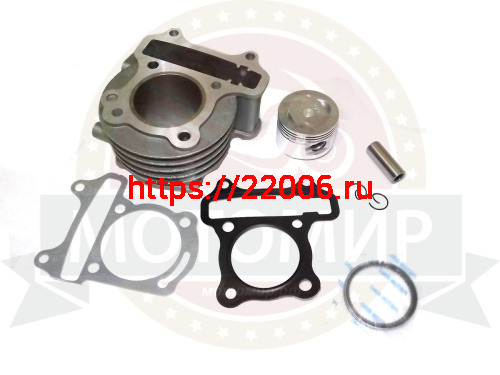 Цилиндр в сборе с поршнем 4-х такт. скутер (100см3 Тюнинг) 50,00 мм (под шпильки 125 см3) фото 2 Цилиндр в сборе с поршнем 4-х такт. скутер (100см3 Тюнинг) 50,00 мм (под шпильки 125 см3) фото 2