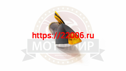 Боковой фонарь (LED) (компл. - 1 пар) QZ-003 черный, конусовидный фото 4