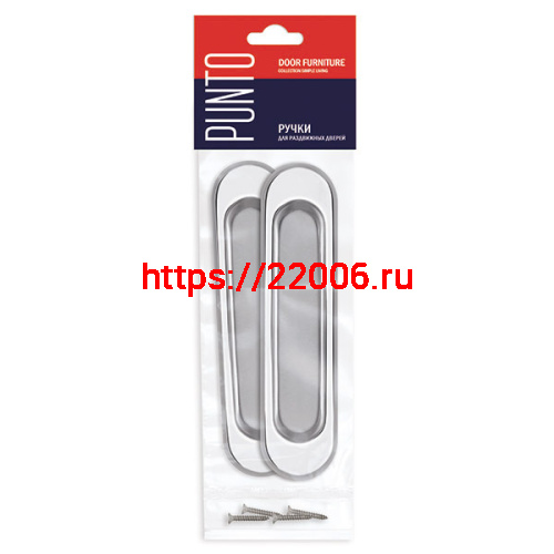 Ручка Punto (Пунто) для раздвижных дверей SH.SL152.010 (Soft LINE SL-010) СP хром фото 2