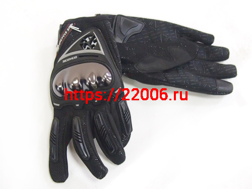 Перчатки SCOYCO (оригинал) МС-44, черные, р-р L