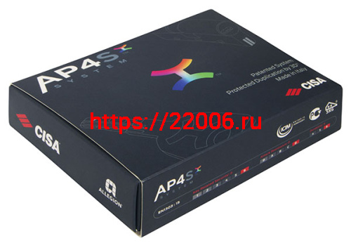 Цилиндровый механизм Cisa (Чиза) под вертушку AP4S 0P3S2-29.12 (90 мм/40+10+40), НИКЕЛЬ фото 2