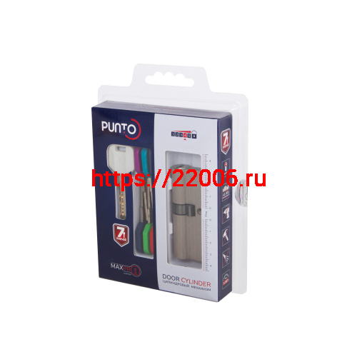 Цилиндровый Punto (Пунто) механизм MaxPro7000Key100mm(45+10+45) SN никель 7key фото 3