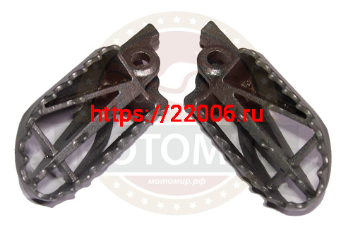Подножка водителя X-MOTOS 250 (левая+правая) (Y37A240001S02B+Y37A240002S02B)