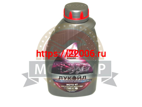 Масло Лукойл мото 4Т 10W40  API SL., JASO MA2 , полусинтетика , 1л.(НАБОР)