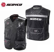 Жилет мотоциклиста SCOYCO JK46, р-р  XL черный