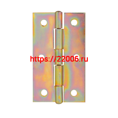 Петля Ajax (Аякс) карточная универсальная LM/IN40x75x1,2U YZN желтый цинк (2 шт)