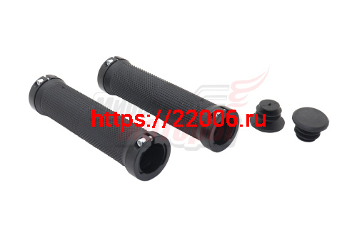 Ручки руля Вело 130мм (пара) два алюминиевых наконечника (разные цвета) Ручки руля Вело 130мм (пара) два алюминиевых наконечника (разные цвета)