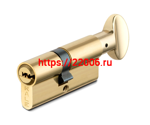 Цилиндровый механизм Kale kilit (Кале килит) с вертушкой 164 SM/90 (40+10+40) mm латунь 5 кл.