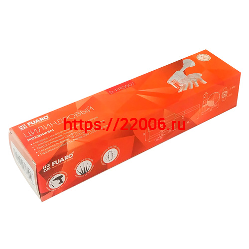 Цилиндровый Fuaro (Фуаро) механизм D-PRO5007 Tang 100 w/k (65+10+25) CP хром 5Key без верт. фото 3