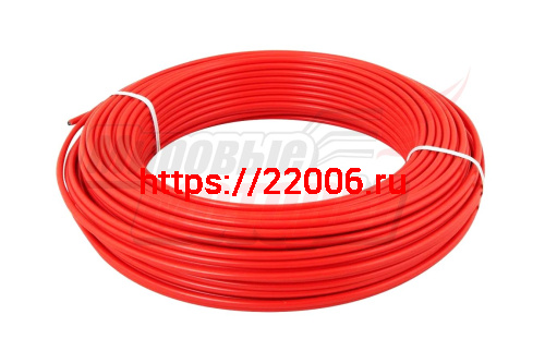 Оплетка троса тормоза Вело 5мм витое сечение (метражом) КРАСНАЯ