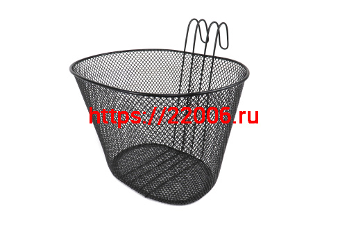 Корзина передняя на руль (навесная с крюками)