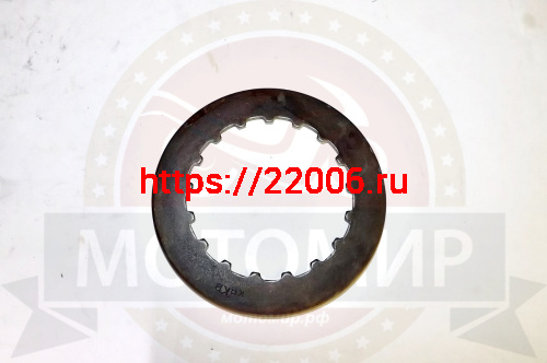 Диск сцепления 1Р54 FMI Шторм, Динго 125 (1 шт.) ферридо №2 круглый шлицы внутрь (полуавтомат) фото 2