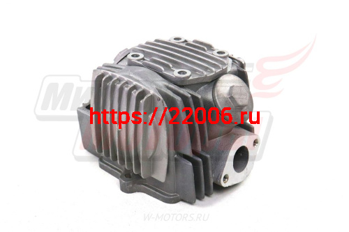 Головка цилиндра Delta, Zodiak, OB-70 в сборе 52,4 мм (110см3) с декомпрессором СЕРЕБРИСТАЯ фото 2