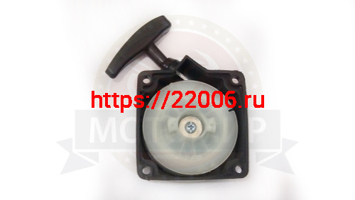 Стартер мотокосы 43, 52 в сборе, (2 зацепа) квадратный