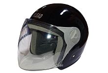 Шлем открытый "Safelead" HF-212 NEW DEEP BLUE, бургунди, черный, размер M