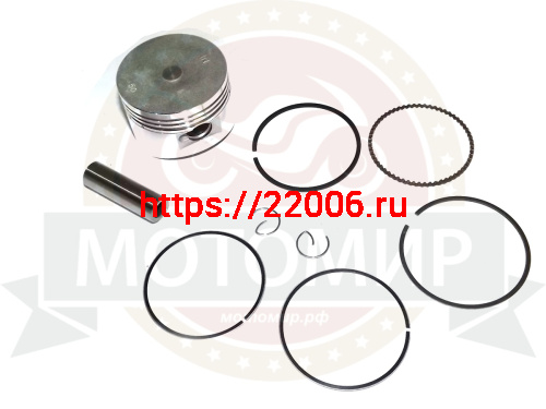 Поршень 50,00 мм 4 такт. Delta 100 см3 (кольца, палец, стопорн. кольца) STD
