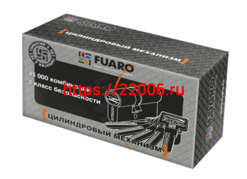 Цилиндровый Fuaro (Фуаро) механизм R600/90 mm (40+10+40) CP хром 5 кл. фото 3