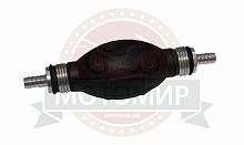 Груша большая в сборе с ДВУМЯ клапанами, алюминиевый  штуцер 8мм  (Вихрь, Ветерок, Буран, Нептун)