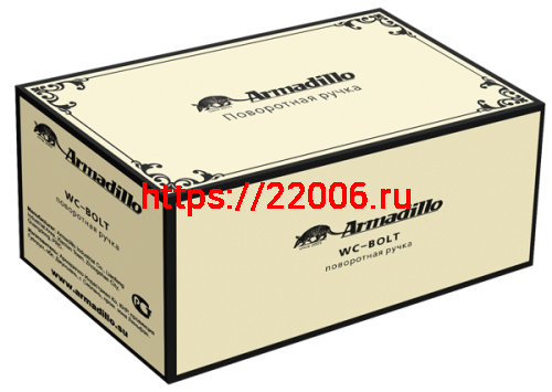 Ручка Armadillo (Армадилло) поворотная WC-BOLT BK6/CL-CP-8 Хром фото 2