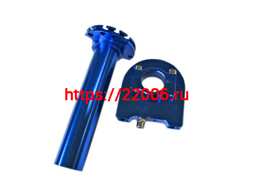 Ручка газа короткоходная в сборе (синяя) CNC Ручка газа короткоходная в сборе (синяя) CNC