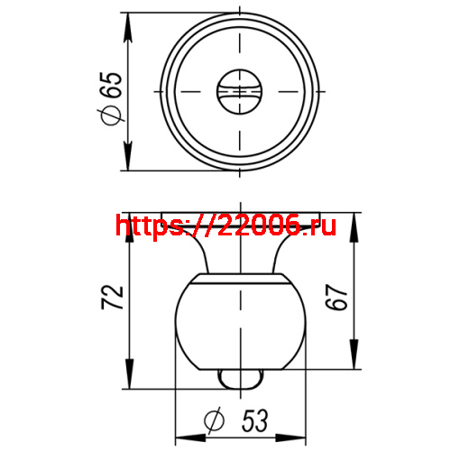 Ручка Ajax (Аякс) защелка DK682 SN-BK (6082 SN-B) (фик.) мат. никель фото 4