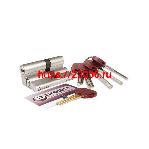 Цилиндровый Mottura (Моттура) механизм DPC1D3646S3 (82 мм/31+10+41), САТИН. НИКЕЛЬ, 5+1кл.